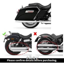 Valises rigides pour Harley Road King Street Glide Ultra 1994 2013 noir brillant