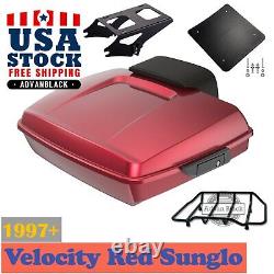 Velocity Red Sunglo Razor Tour Pak Pack Pour 97+ Harley Street Road King Glide