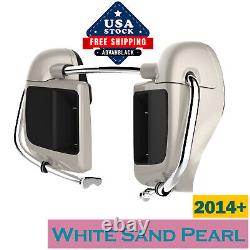 White Sand Pearl Lower Vented Fairings Convient À Harley Street Road King Glide 2014+