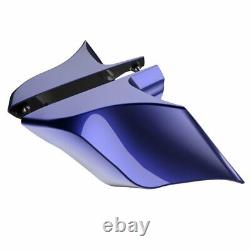 Zephyr Bleu Étranglé Couvercle Latéral Étendu Convient 14 + Harley Street Road King Glide